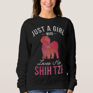 Nur ein Mädchen, das ihren schicken Besitzer des T Sweatshirt