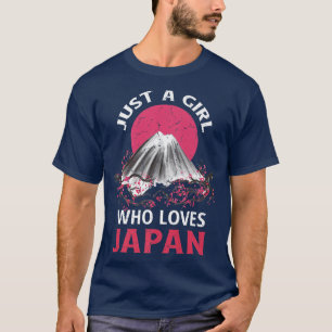Nur ein Mädchen, das Japan Liebe T-Shirt