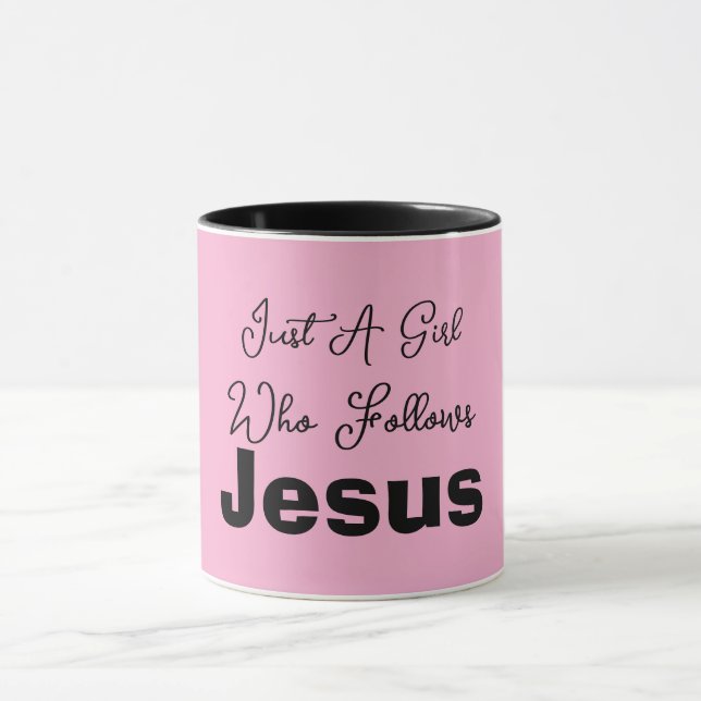 Nur ein Mädchen, das Jesus folgt Tasse (Zentrum)