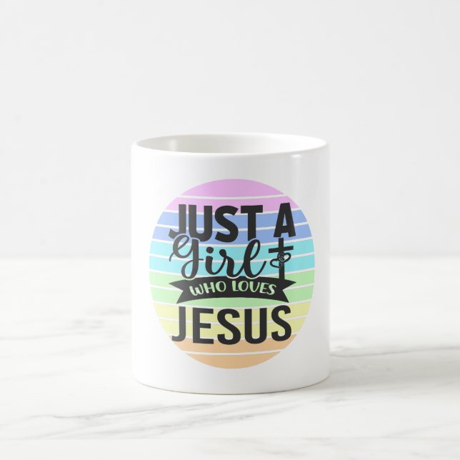 Nur ein Mädchen, das Jesus Liebe Kaffeetasse (Mittel)