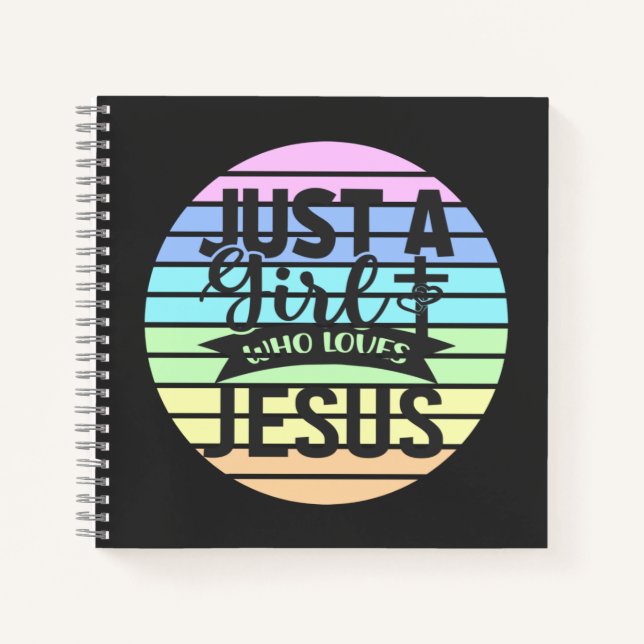 Nur ein Mädchen, das Jesus Liebe Notizbuch (Vorderseite)