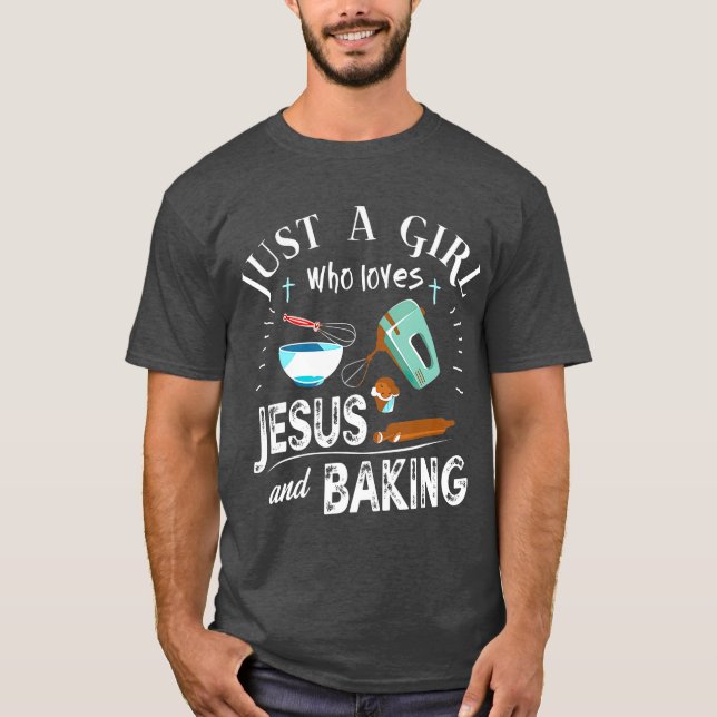 Nur ein Mädchen, das Jesus Liebe und Christlich ge T-Shirt (Vorderseite)