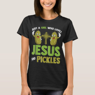 Nur ein Mädchen, das Jesus Liebe und Christlich pi T-Shirt