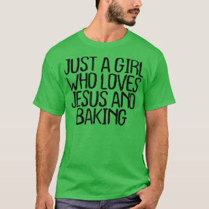 Nur ein Mädchen, das Jesus Liebe und einen schönen T-Shirt