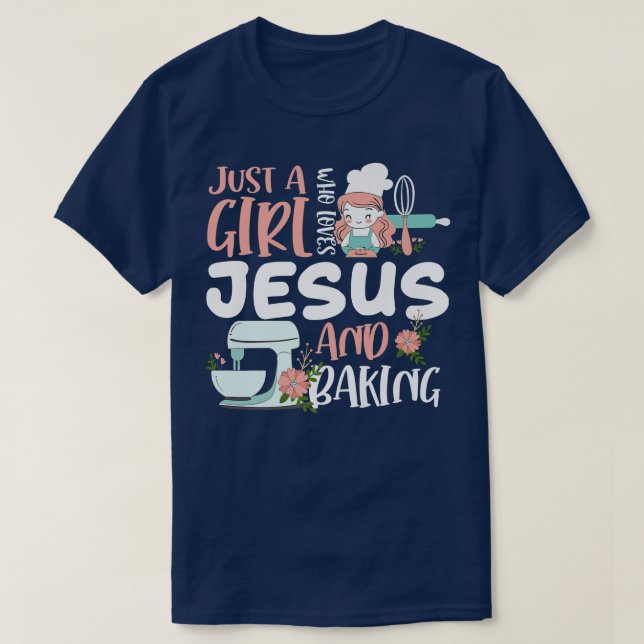 Nur ein Mädchen, das Jesus Liebe und lustigen Chri T-Shirt (Design vorne)