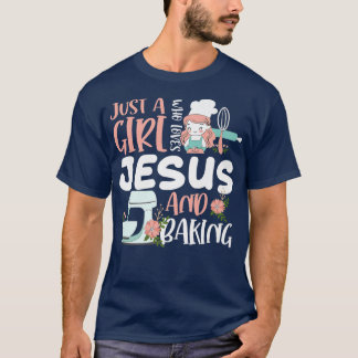 Nur ein Mädchen, das Jesus Liebe und lustigen Chri T-Shirt