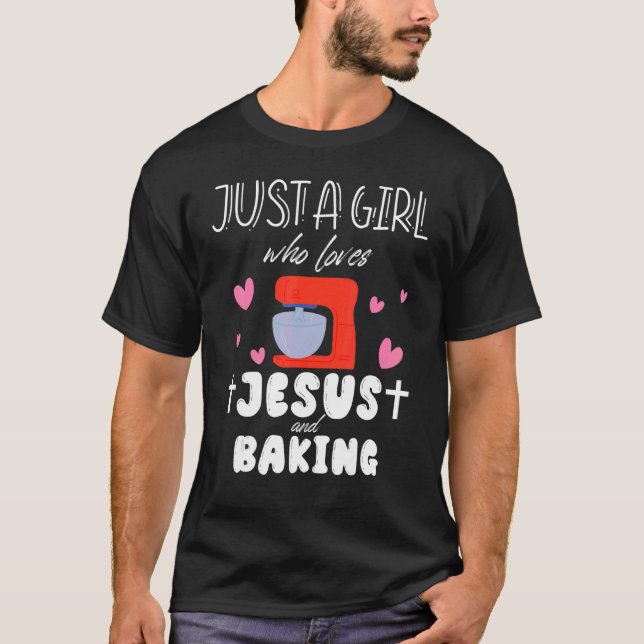 Nur ein Mädchen, das Jesus Liebe und Squad Chris b T-Shirt (Vorderseite)