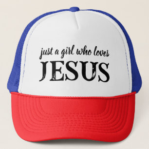 Nur ein Mädchen, das Jesus liebt, christlicher Gla Truckerkappe