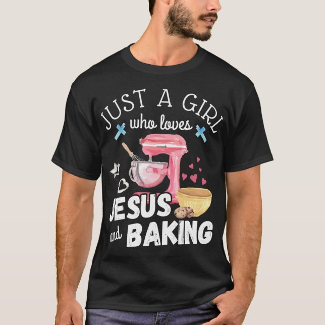 Nur ein Mädchen, das Jesus und Backen Liebe - Funn T-Shirt (Vorderseite)