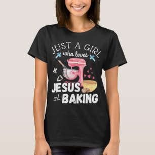 Nur ein Mädchen, das Jesus und Backen Liebe - Funn T-Shirt