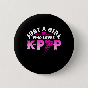 Nur ein Mädchen, das K-Pop Finger KPop Liebe Button