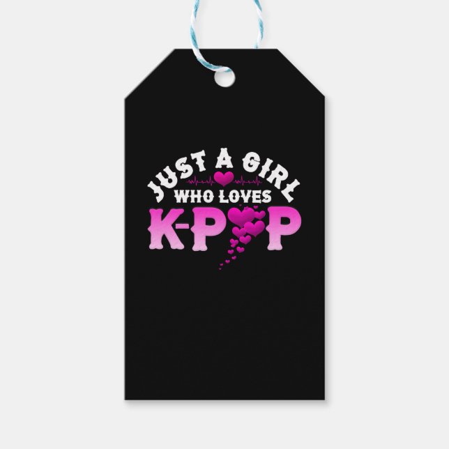 Nur ein Mädchen, das K-Pop Finger KPop Liebe Geschenkanhänger (Vorderseite)