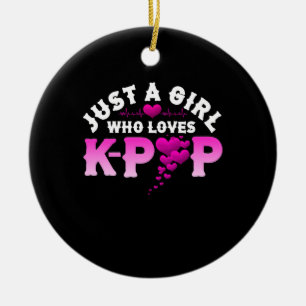 Nur ein Mädchen, das K-Pop Finger KPop Liebe Keramik Ornament
