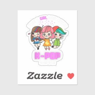 Nur ein Mädchen, das K-Pop Geschenke für Teenager  Aufkleber