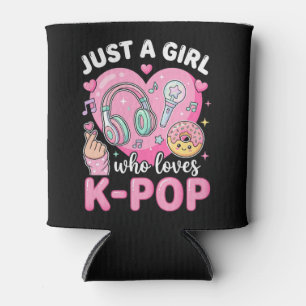 Nur ein Mädchen das K-Pop liebt Dosenkühler