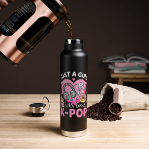 Nur ein Mädchen das K-Pop liebt Trinkflasche