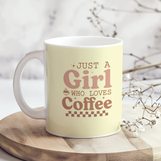 Nur ein Mädchen, das Kaffee I Liebe liebt Coffee F Kaffeetasse
