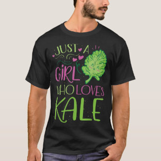 Nur ein Mädchen, das Kale Liebe T-Shirt
