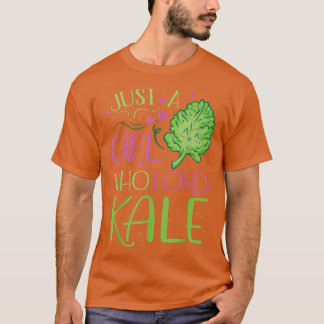 Nur ein Mädchen, das Kale Liebe T-Shirt