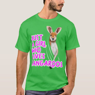 Nur ein Mädchen, das Kangaroos Lieben T-Shirt