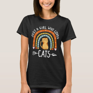 Nur ein Mädchen, das Katzen Liebe, ruiniert Niedli T-Shirt