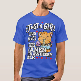 Nur ein Mädchen, das Katzen Lieben Räuber und Erdb T-Shirt