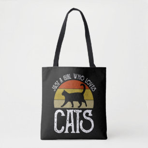 Nur ein Mädchen, das Katzen liebt