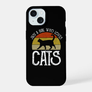 Nur ein Mädchen, das Katzen liebt iPhone 15 Hülle