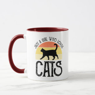 Nur ein Mädchen, das Katzen liebt Tasse