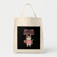 Nur ein Mädchen, das Katzen und Basketball Liebe