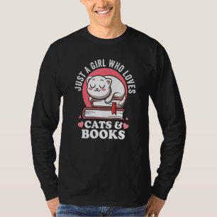 Nur ein Mädchen, das Katzen und Bücher Liebe Aviär T-Shirt