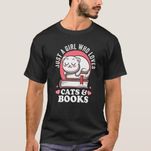 Nur ein Mädchen, das Katzen und Bücher Liebe Aviär T-Shirt