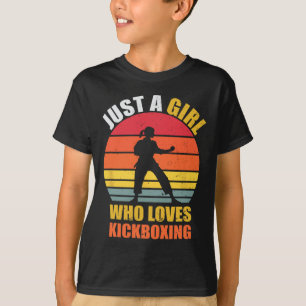 Nur ein Mädchen, das Kickbox-Geschenke für Frauen T-Shirt