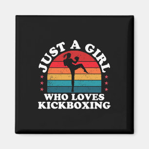Nur ein Mädchen, das Kickboxen liebt Kickboxer Mäd Magnet