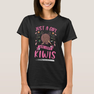 Nur ein Mädchen, das Kiwis Liebe hat T-Shirt
