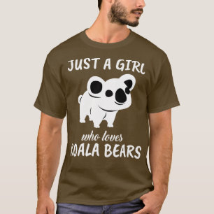 Nur ein Mädchen, das Koala-Bären Liebe T-Shirt