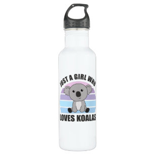 Nur ein Mädchen, das Koalas Liebe - Niedlich Koal Edelstahlflasche