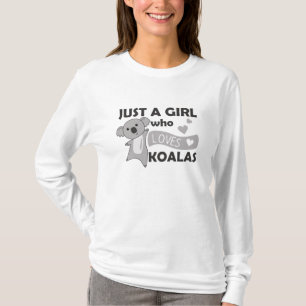 Nur ein Mädchen, das Koalas Liebe - Niedlich Koala T-Shirt