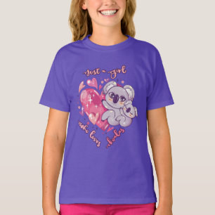Nur Ein Mädchen Das Koalas Liebt T-Shirt