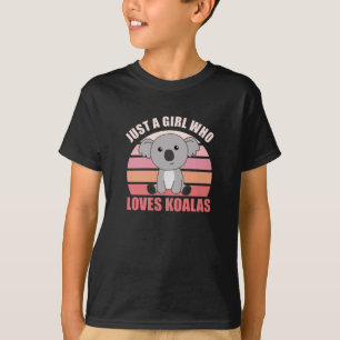 Nur ein Mädchen, das Koalas Niedliche Tiere Koala T-Shirt