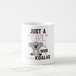 Nur ein Mädchen, das Koalas Niedlichen Koala-Bär L Kaffeetasse