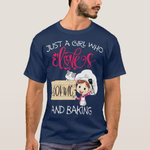 Nur ein Mädchen, das kochen und backen Lieben T-Shirt