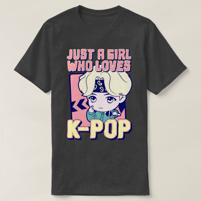 Nur ein Mädchen, das KPOP Lieben T-Shirt (Design vorne)