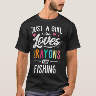Nur ein Mädchen, das Krebse Liebe und Kinder fisch T-Shirt