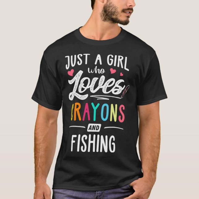 Nur ein Mädchen, das Krebse Liebe und Kinder fisch T-Shirt (Vorderseite)