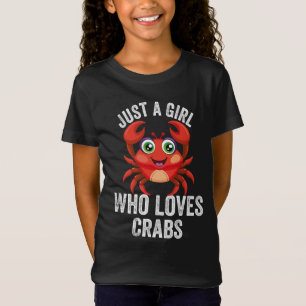 Nur ein Mädchen, das Krebse Lieben Krebstier T-Shirt