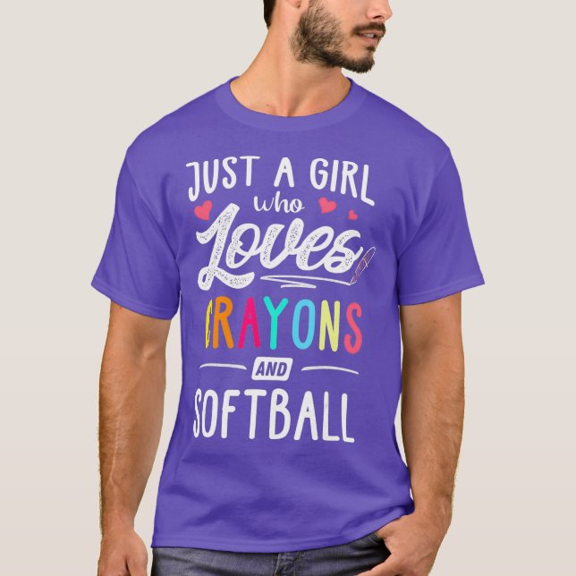 Nur ein Mädchen, das Krebse und Softball-Kinder Li T-Shirt (Vorderseite)