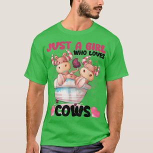 Nur ein Mädchen, das Kühe Lieben Geschenke für Bau T-Shirt