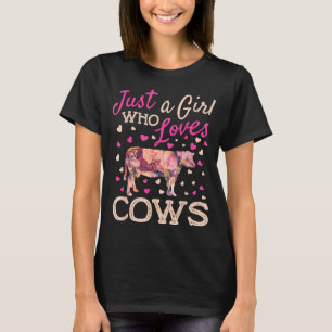 Nur ein Mädchen, das Kühe Lieben überzählige Mädch T-Shirt