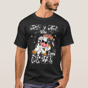 Nur ein Mädchen, das Kühe liebt Bauernhof Mädchen, T-Shirt
